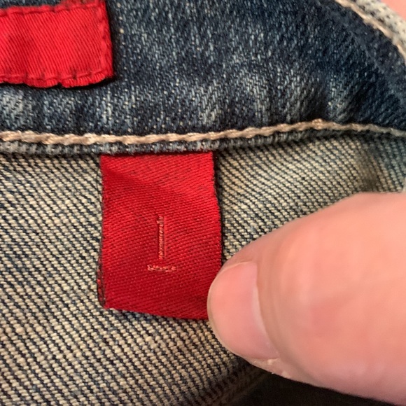 Fire Jeans distressed mini skirt, frayed hemline, sz1 - Picture 4 of 7